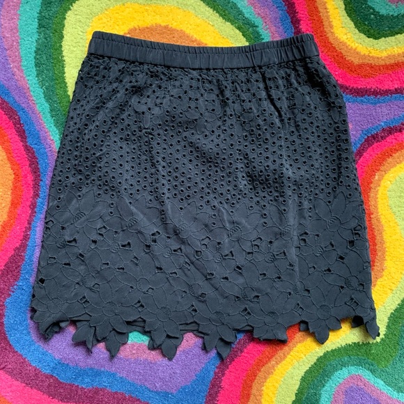 Club Monaco Floral Cutout Mini Skirt - Picture 2 of 8